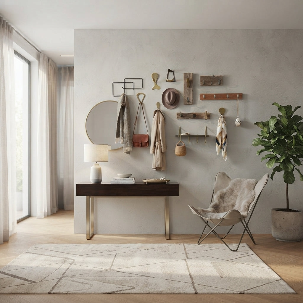15 idées de porte-manteaux muraux originaux pour un salon moderne