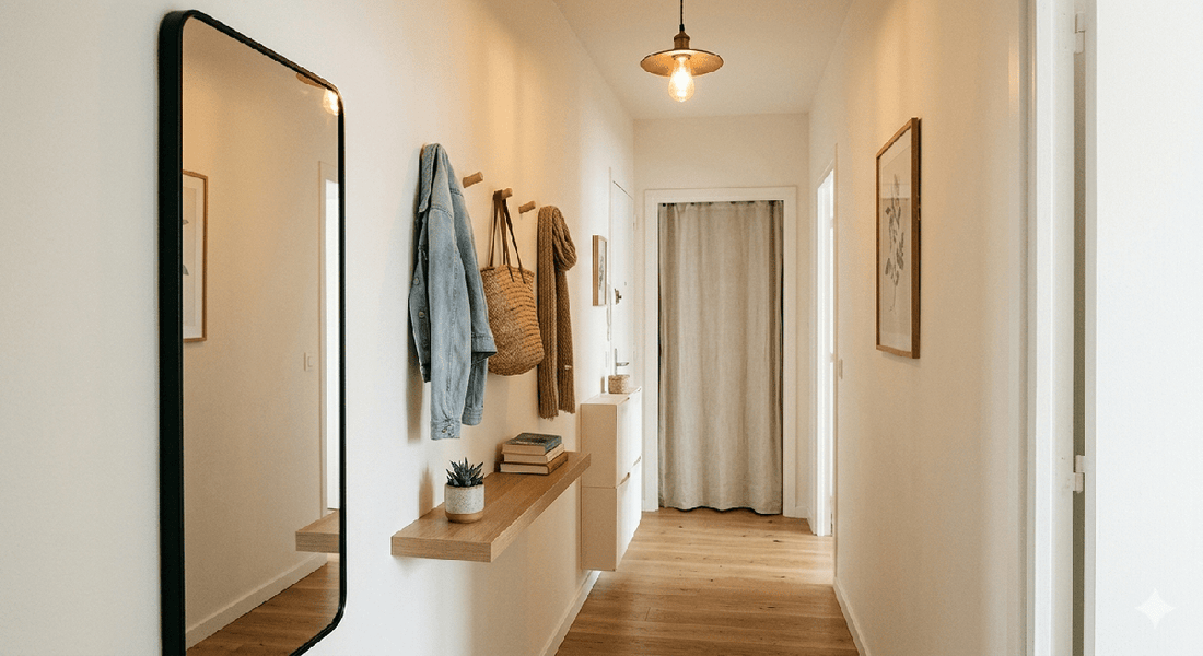 Gain de place : Voici 5 astuces pour aménager une entrée étroite
