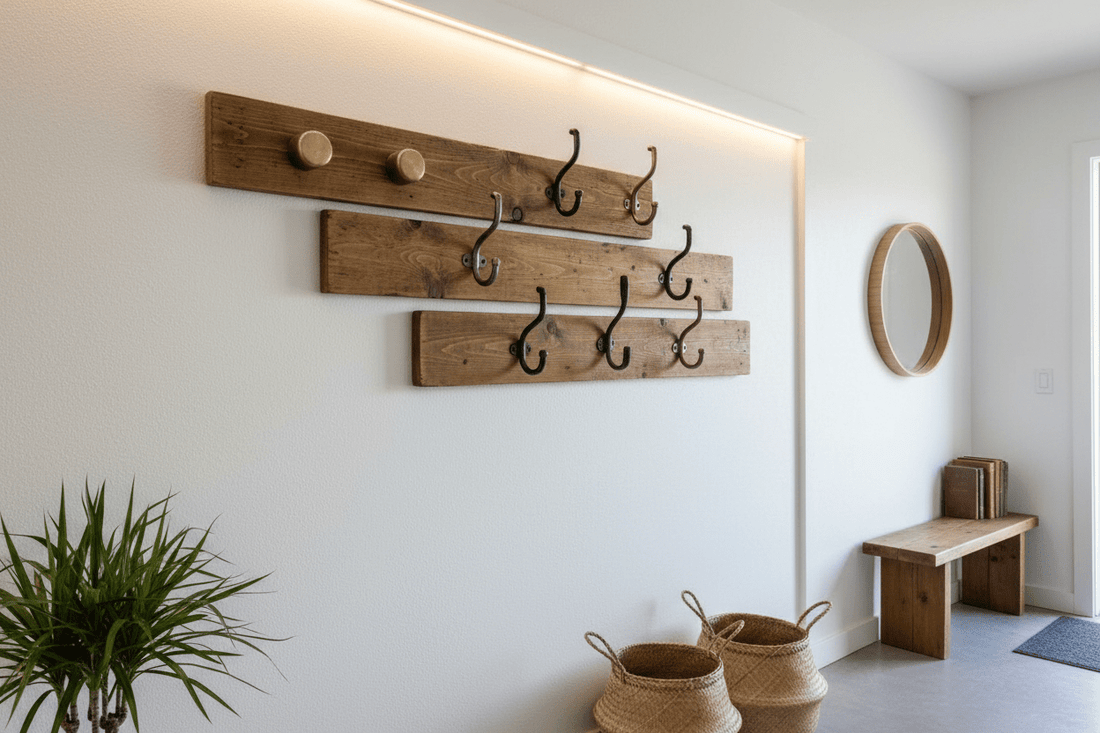Comment fabriquer un porte manteau mural en bois