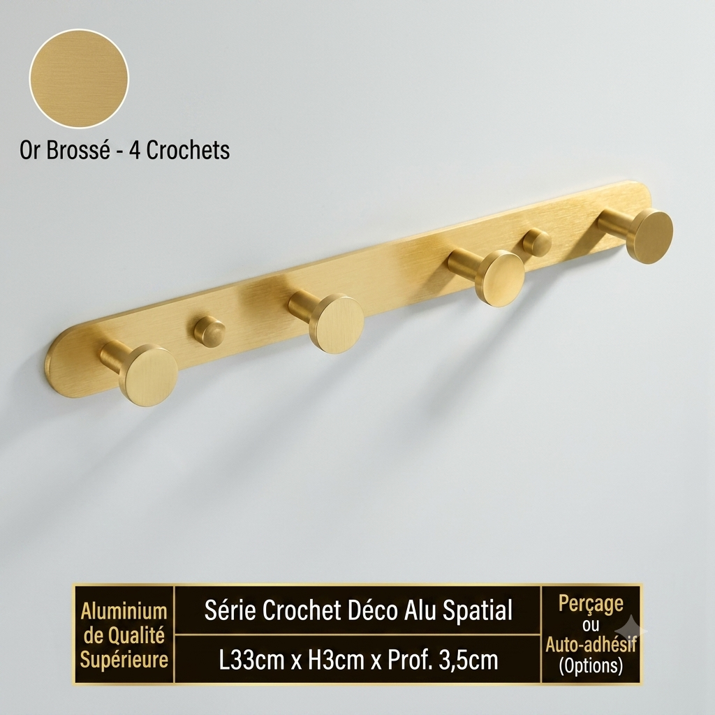 Porte manteau design avec pierres précieuses