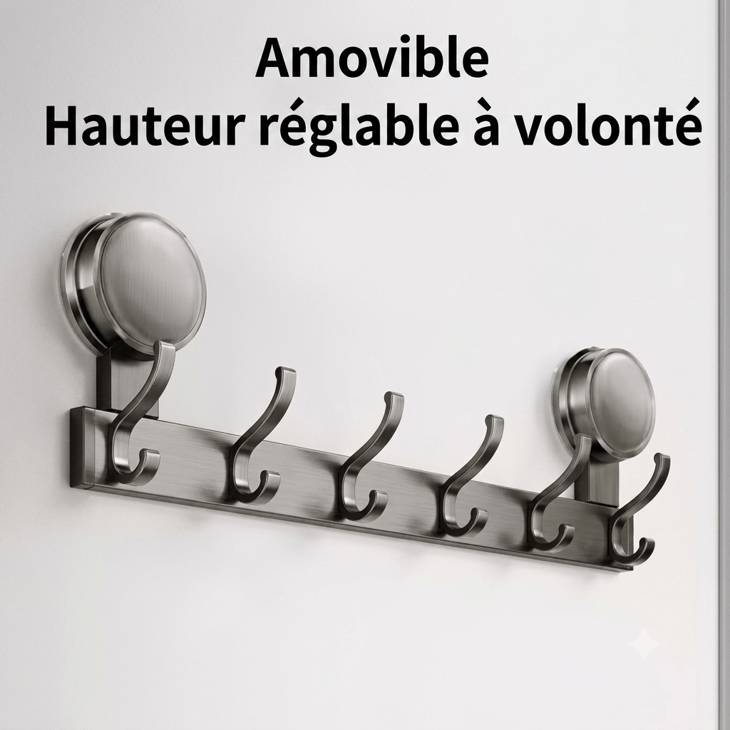 Porte manteau sans percer amovible