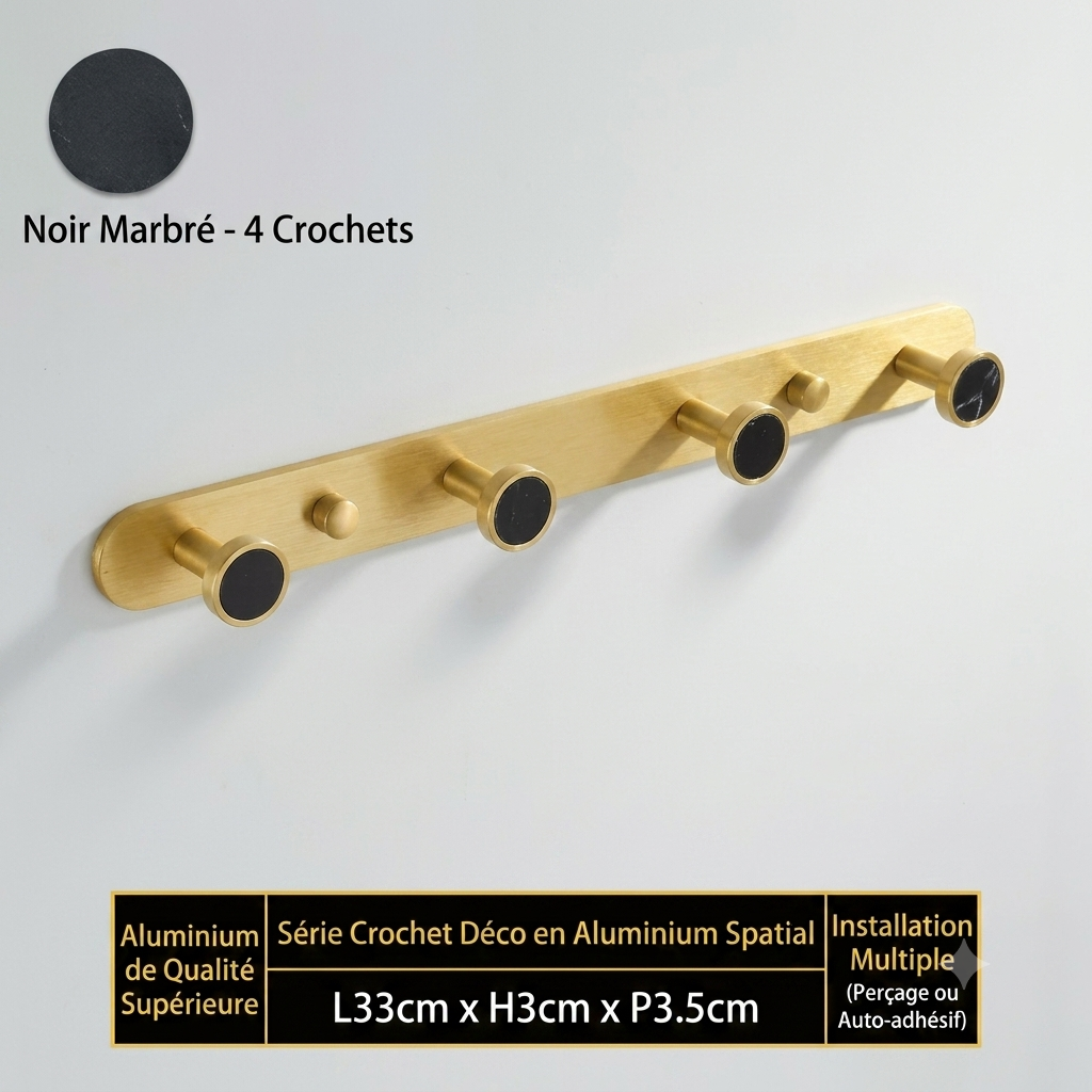 Porte manteau design avec pierres précieuses