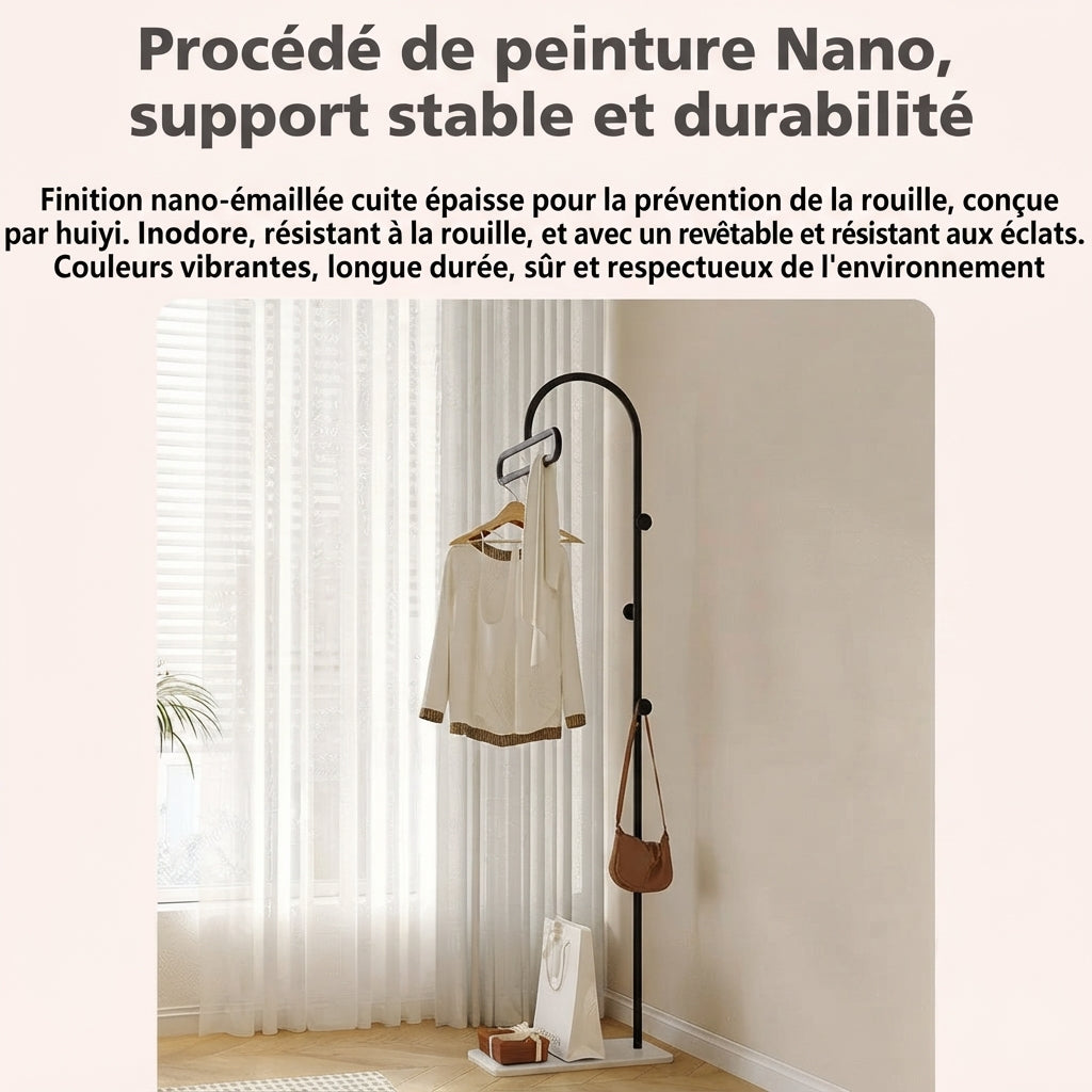 Porte manteau noir vertical mobile