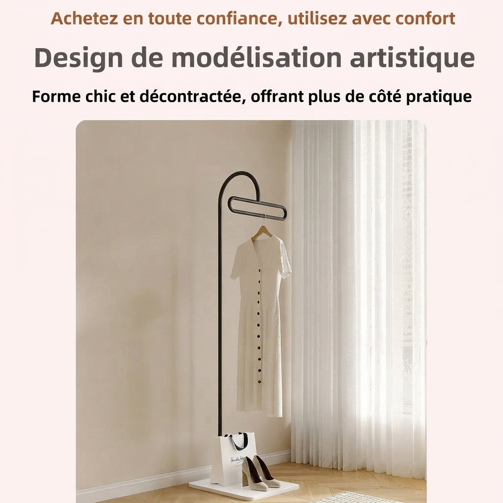 Porte manteau noir vertical mobile