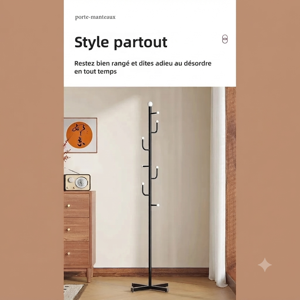 Porte manteau cactus style médiéval