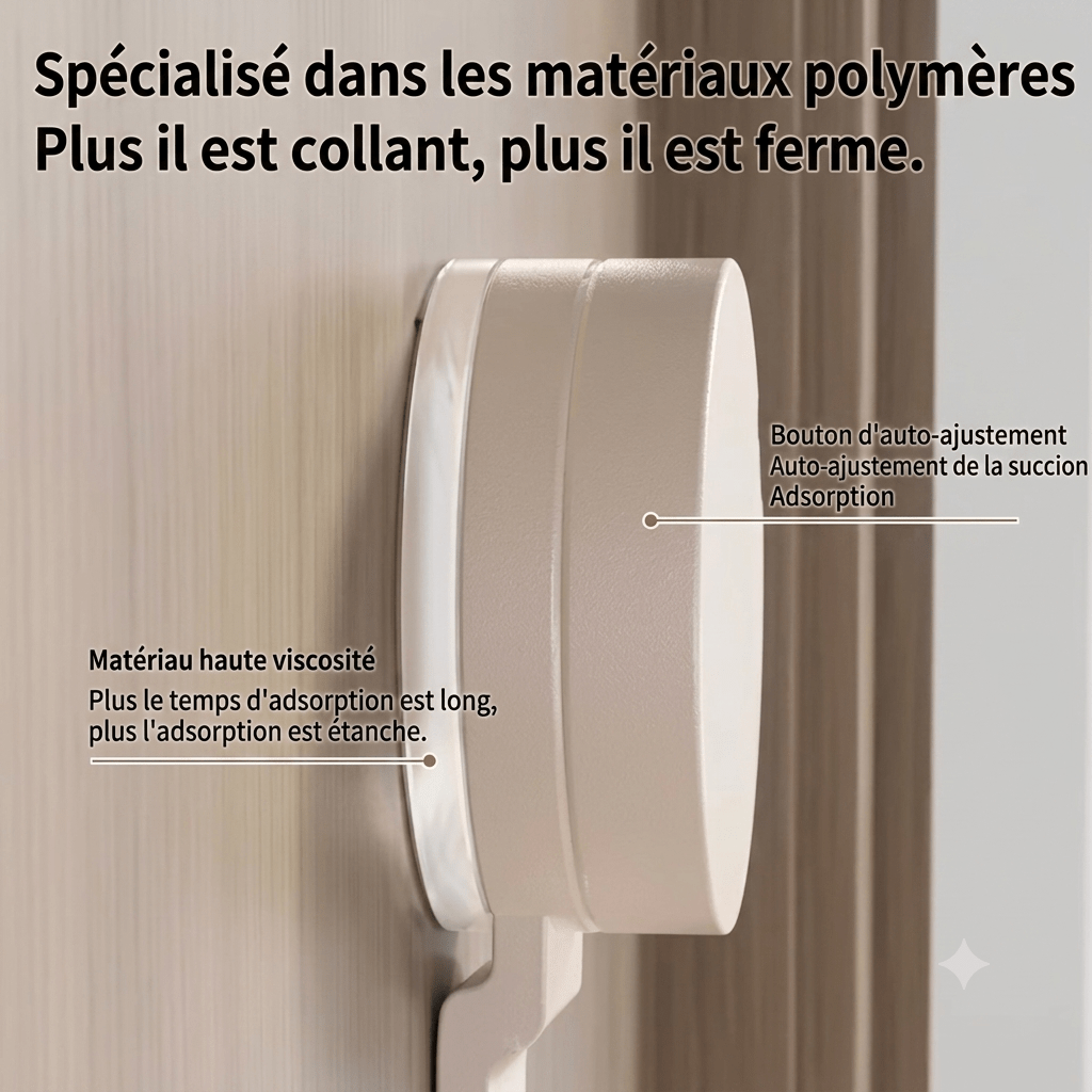 Porte manteau sans percer avec crochets