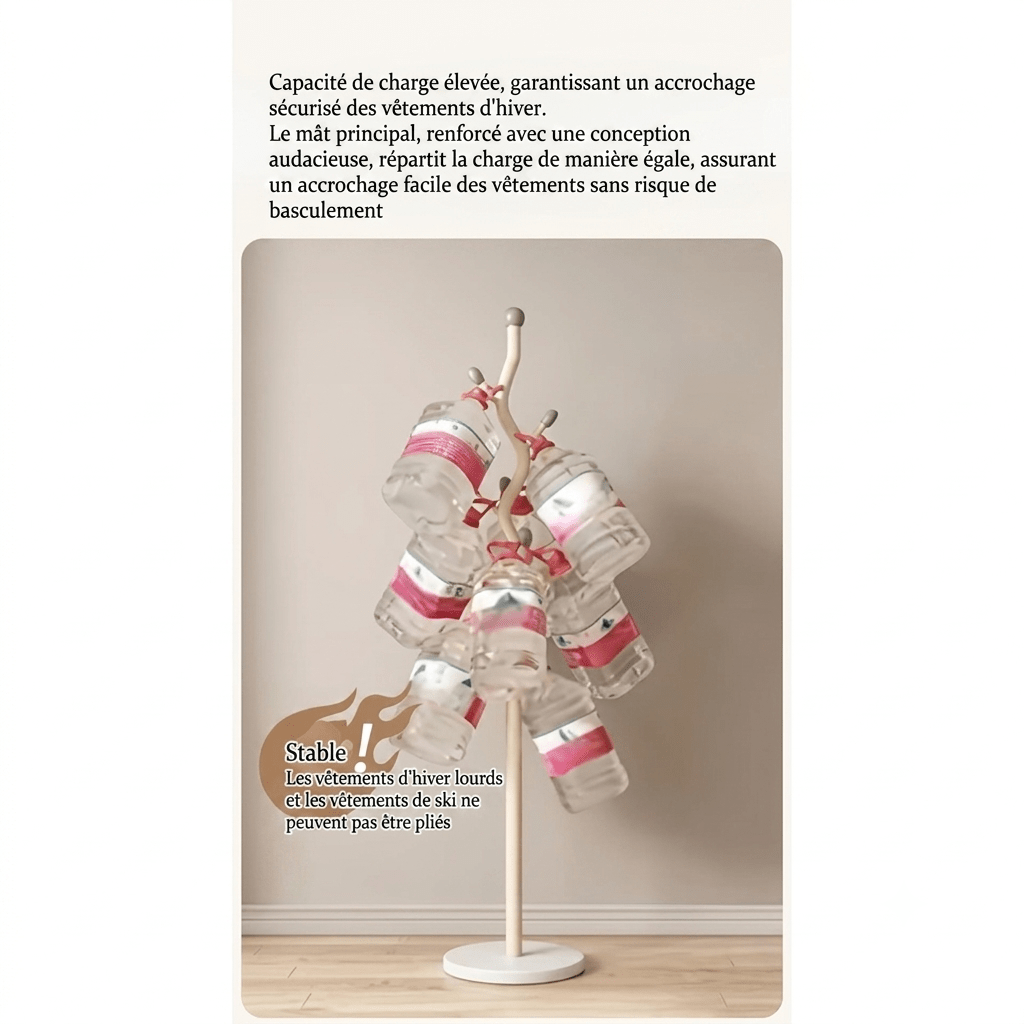 Porte manteau arbre sur disque