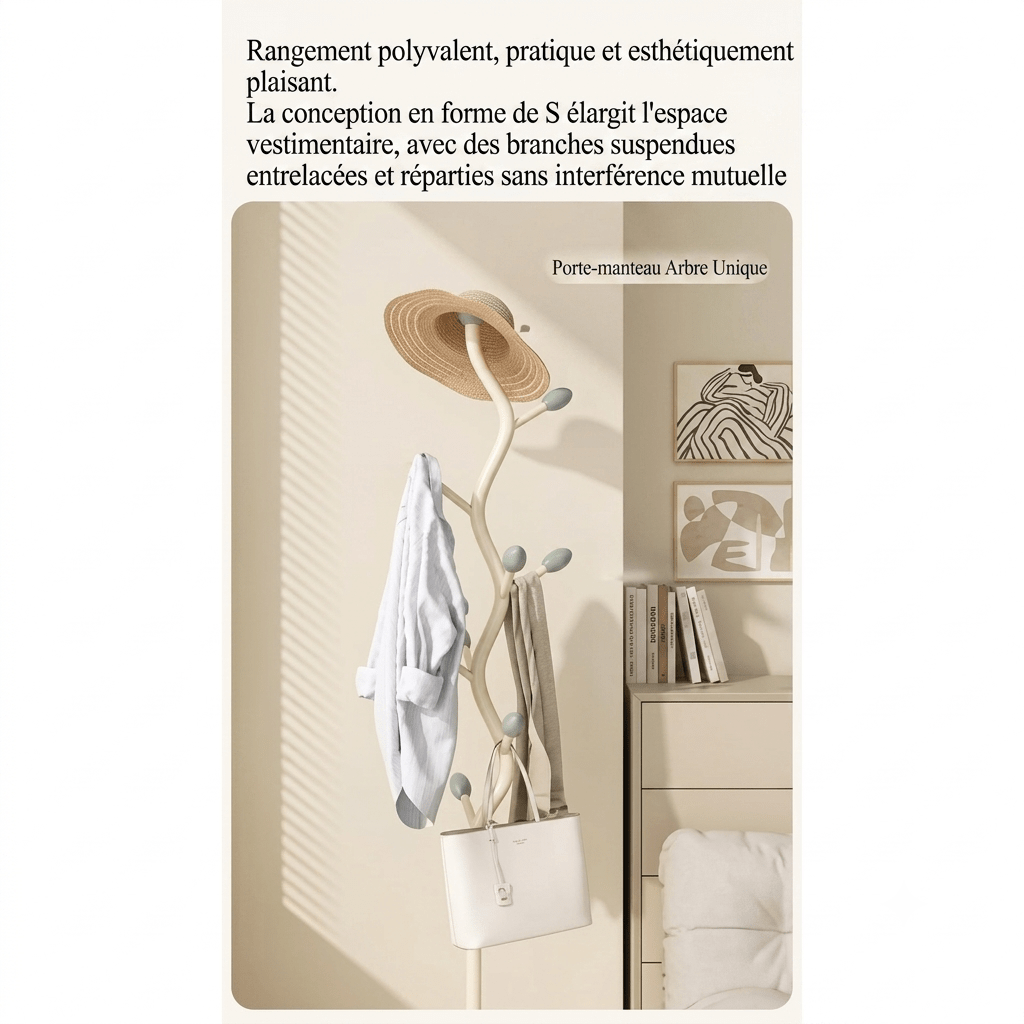 Porte manteau arbre sur disque