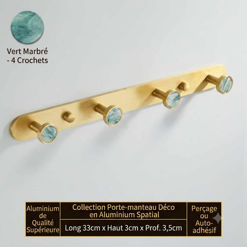 Porte manteau design avec pierres précieuses