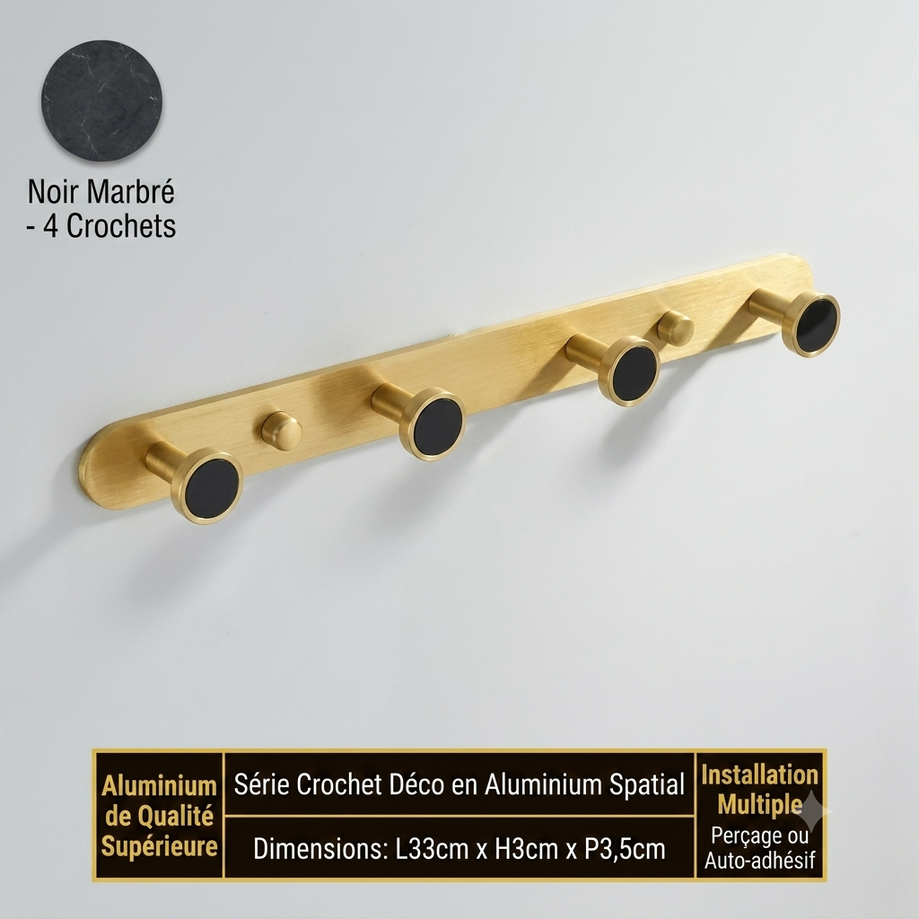 Porte manteau design avec pierres précieuses