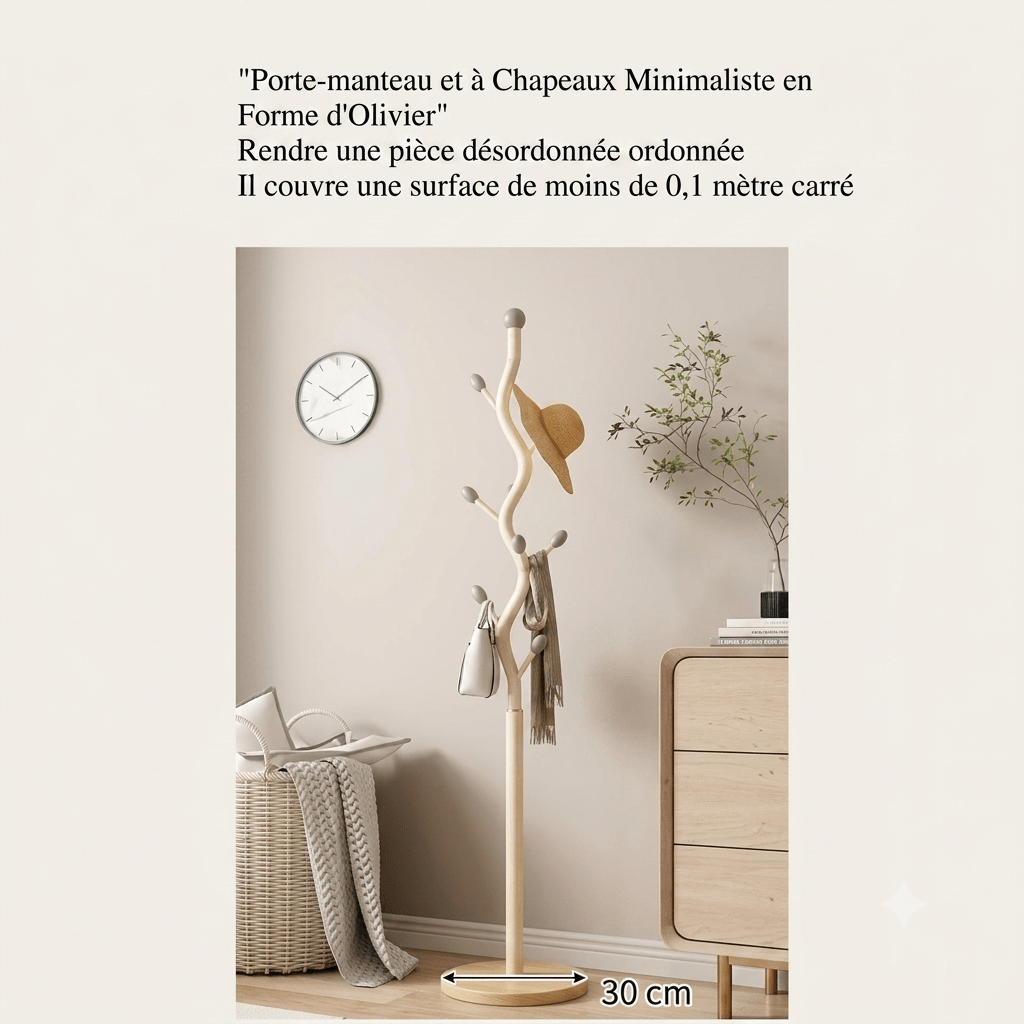 Porte manteau arbre sur disque