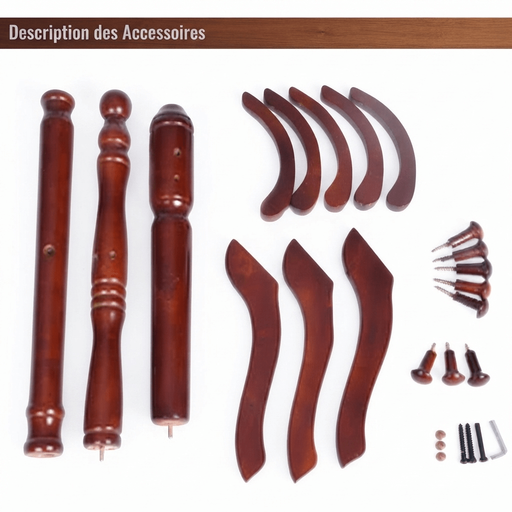 Porte manteau sur pied en bois de bouleau massif