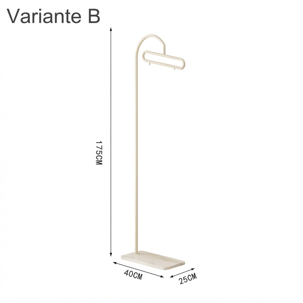 Porte manteau blanc verticale mobile