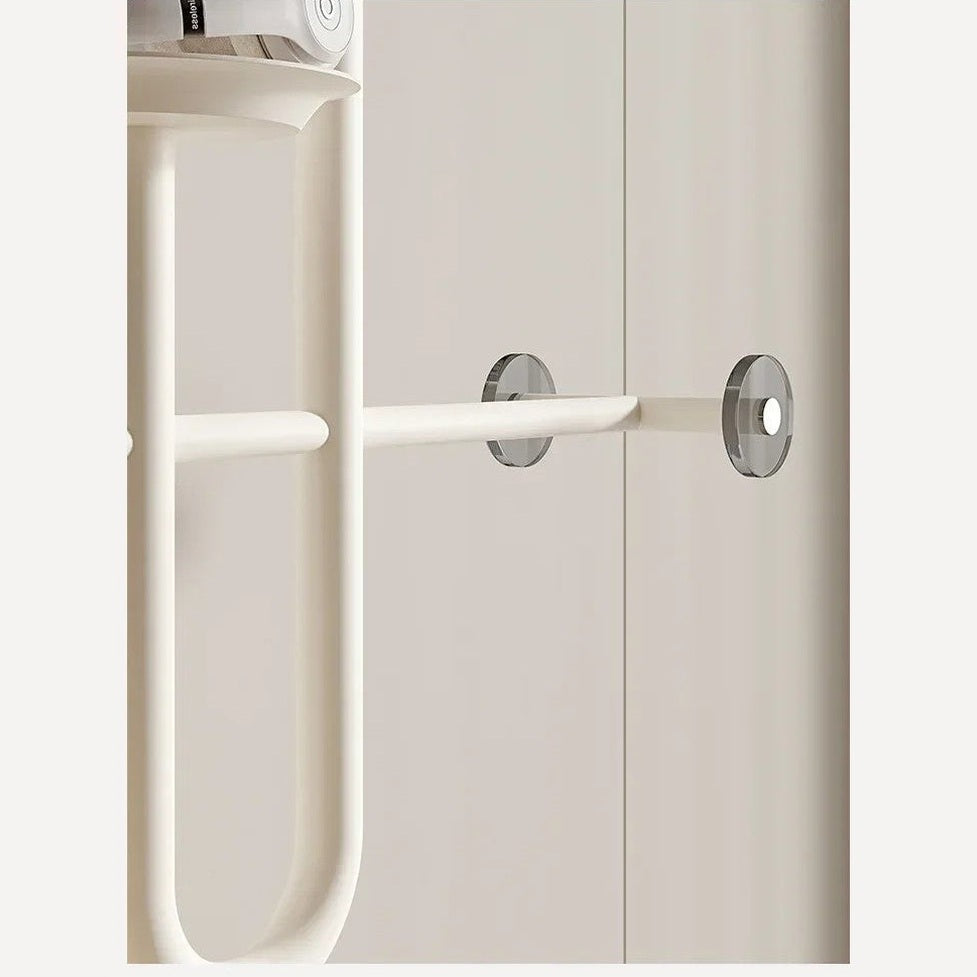 Porte manteau design en aluminium plateau marbré