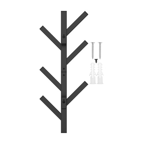 Porte manteau arbre mural en métal