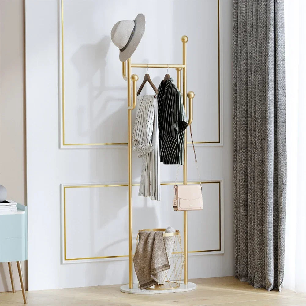 Porte manteau cactus doré chic