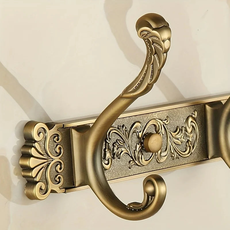 Porte manteau doré style ancien avec 4 ou 6 crochets