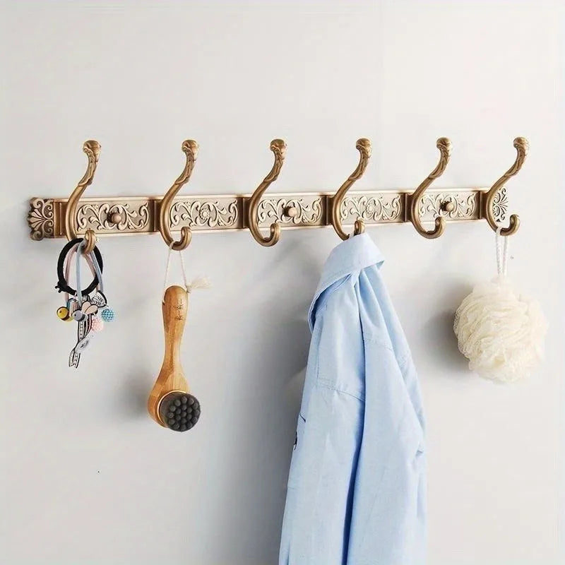 Porte manteau doré style ancien avec 4 ou 6 crochets