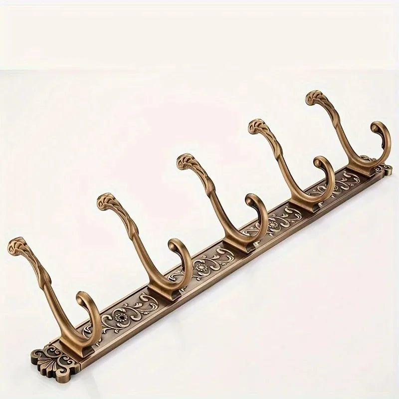 Porte manteau doré style ancien avec 4 ou 6 crochets