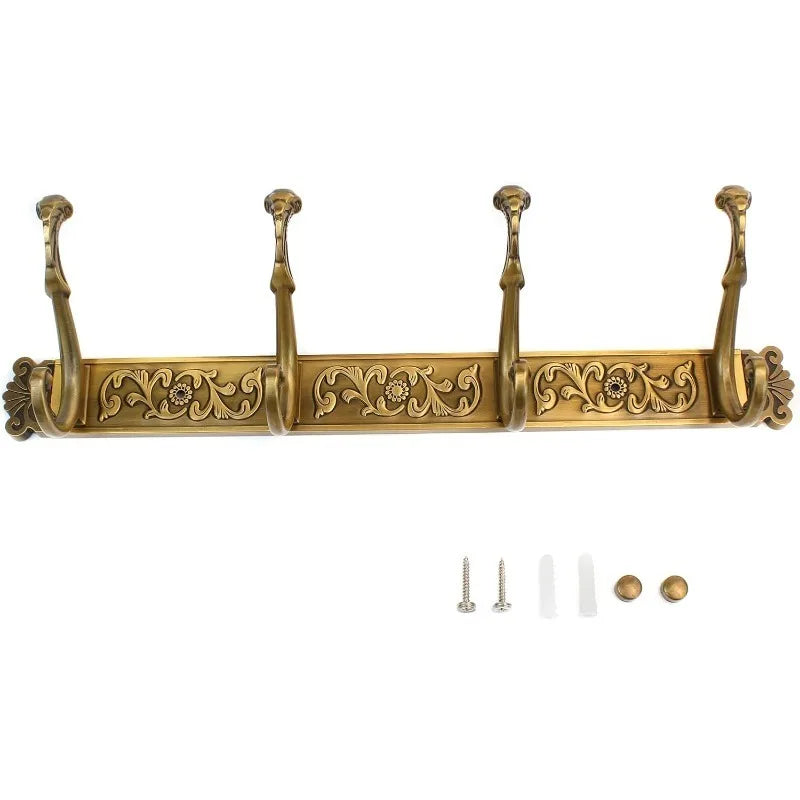 Porte manteau doré style ancien avec 4 ou 6 crochets