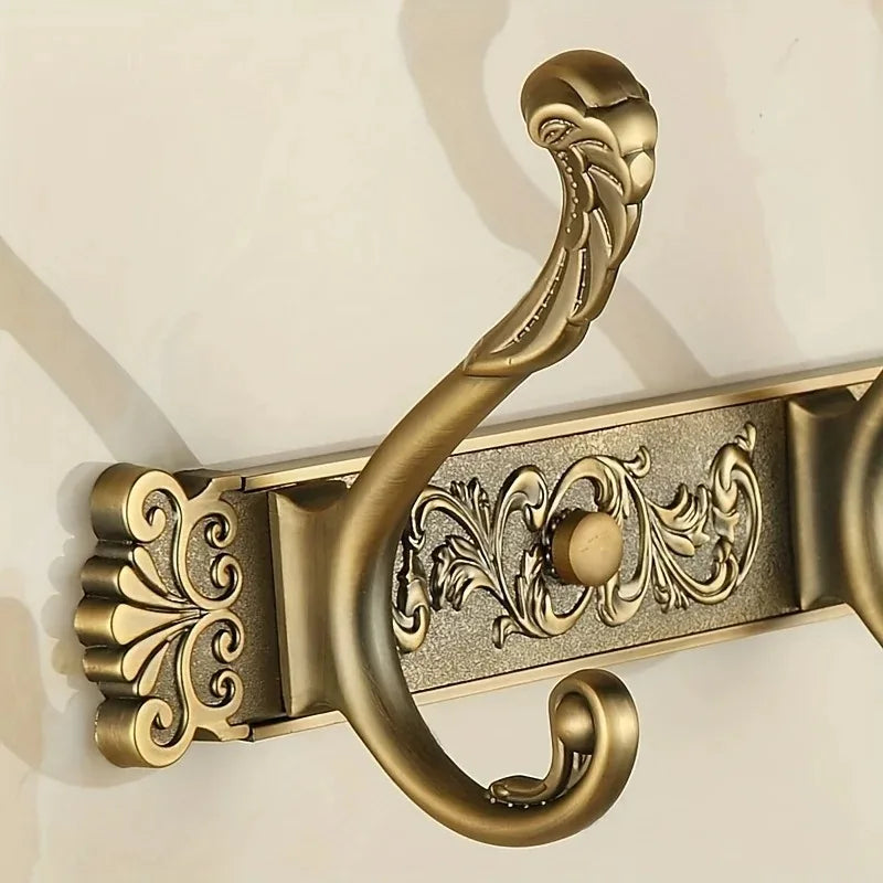 Porte manteau doré style ancien avec 4 ou 6 crochets