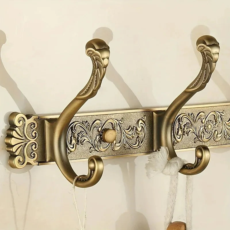 Porte manteau doré style ancien avec 4 ou 6 crochets