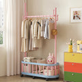 Porte manteau enfant à roulettes bac de rangement forme cactus
