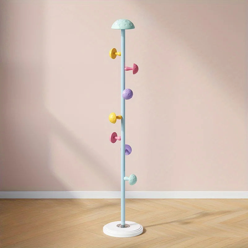 Porte manteau enfants champignons colorés