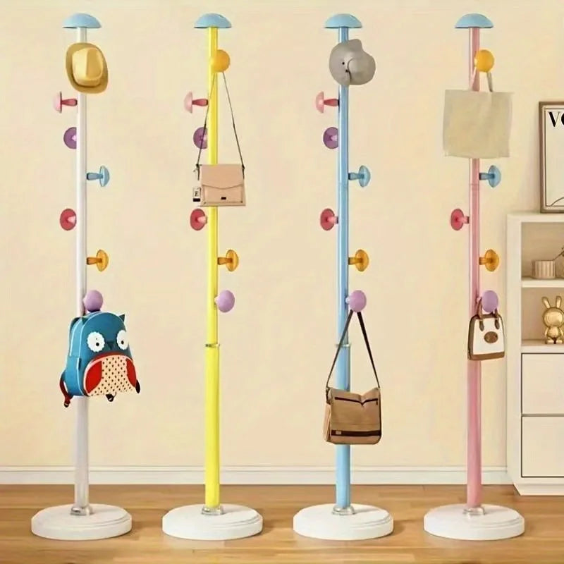 Porte manteau enfants champignons colorés