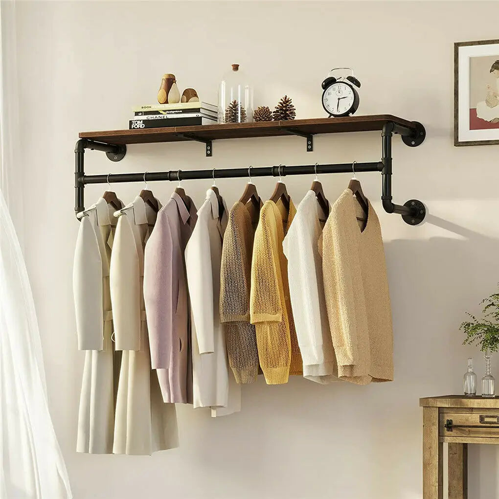 Porte manteau industriel bois et métal