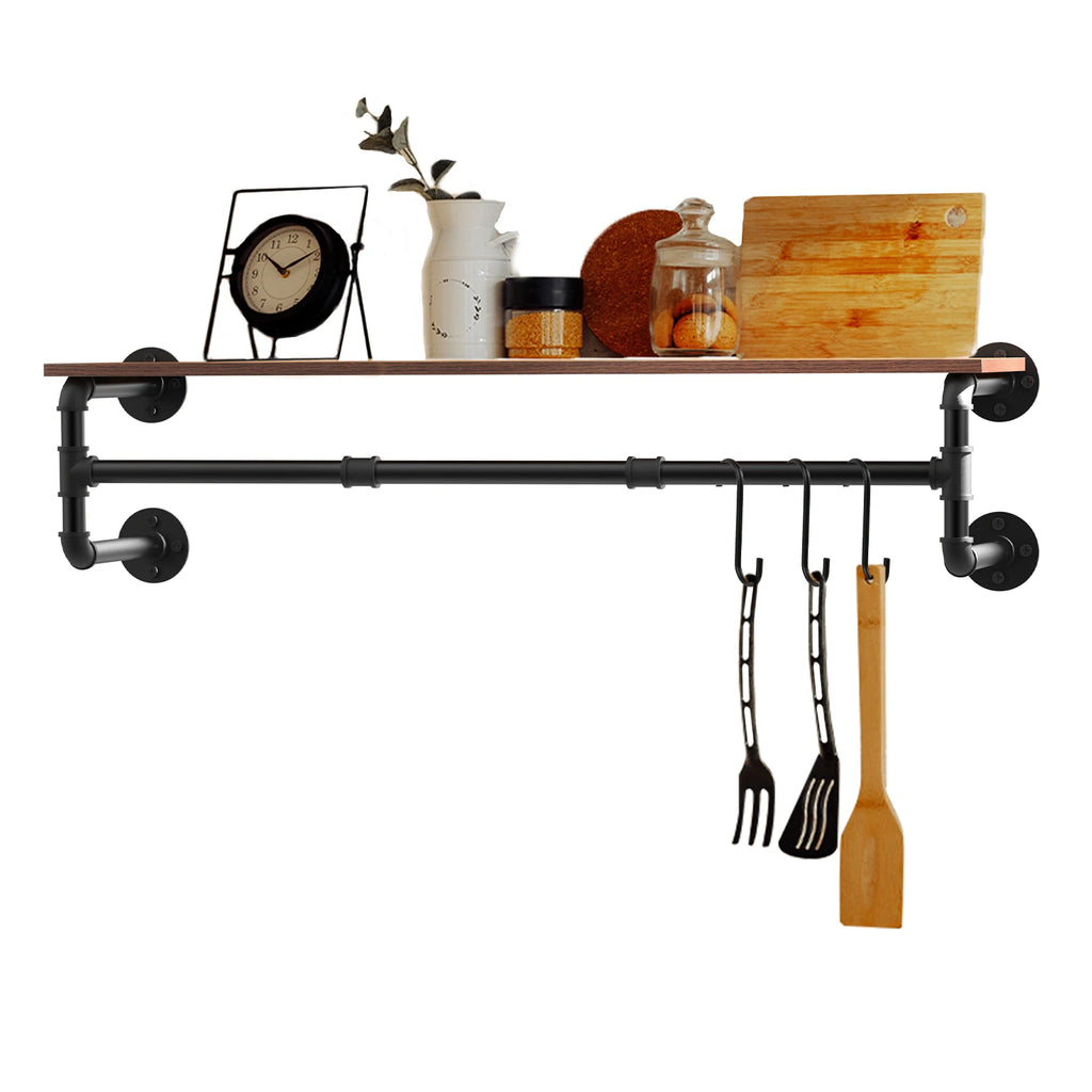 Porte manteau industriel bois et métal