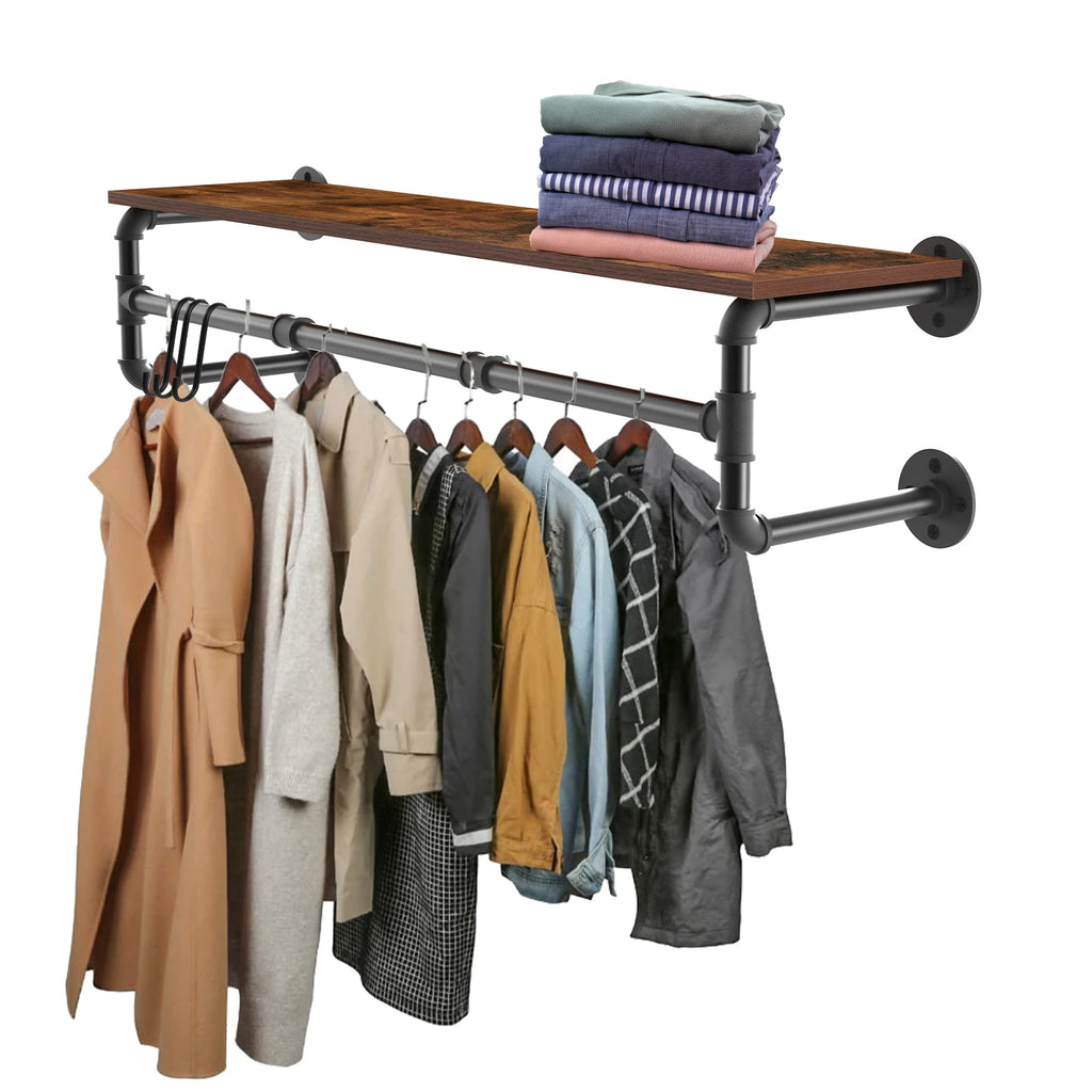 Porte manteau industriel bois et métal
