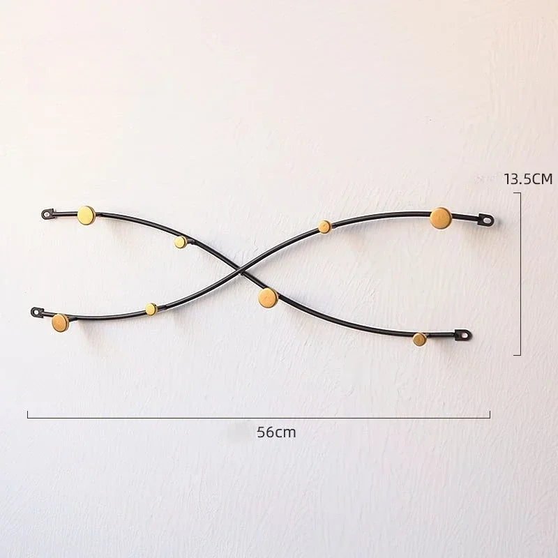 Porte manteau mural crochet design contemporain minimaliste.