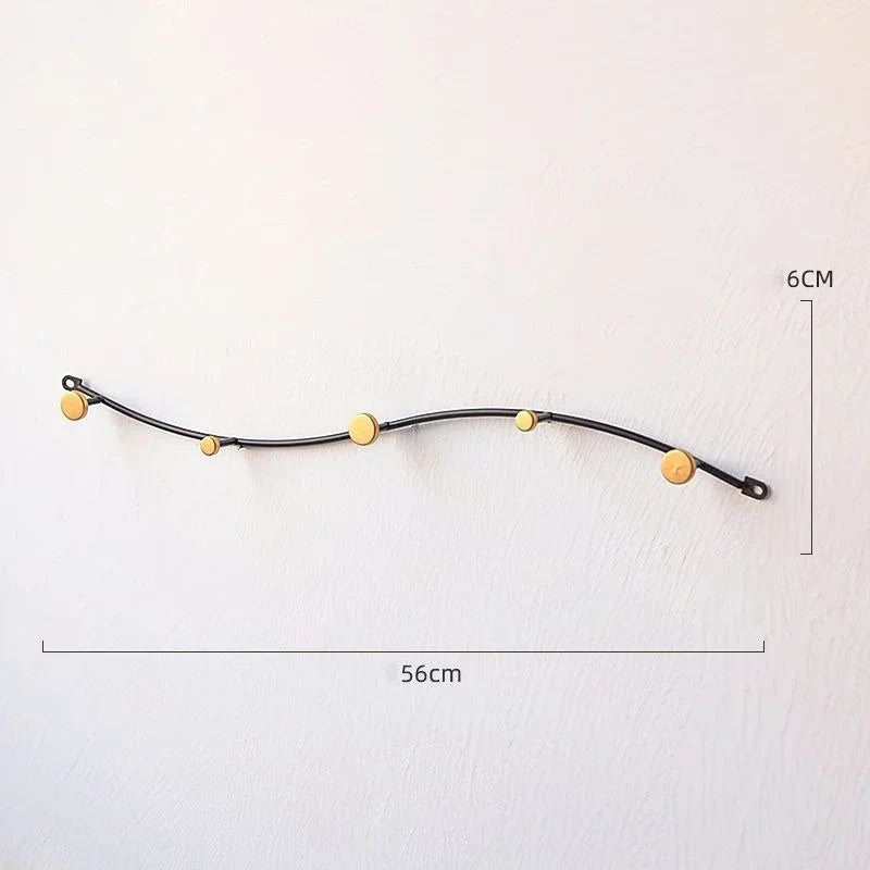 Porte manteau mural crochet design contemporain minimaliste.