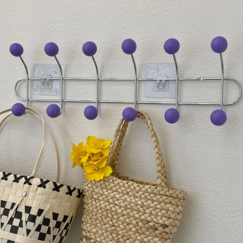 Porte manteau mural crochet style vintage années 80