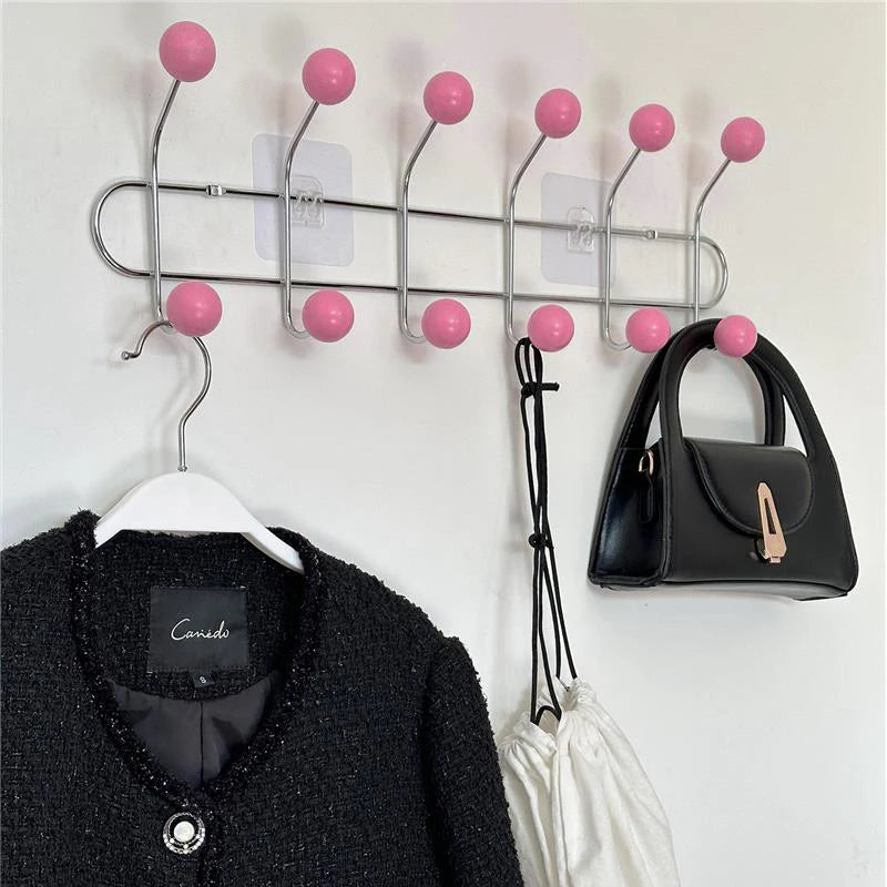 Porte manteau mural crochet style vintage années 80