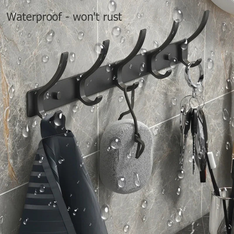 Porte manteau mural crochets pliants