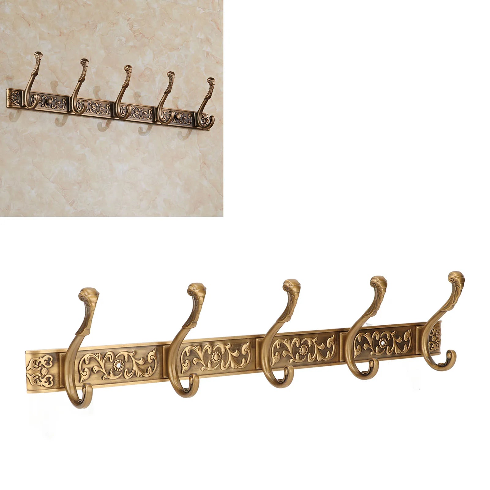 Porte manteau mural crochets style ancien