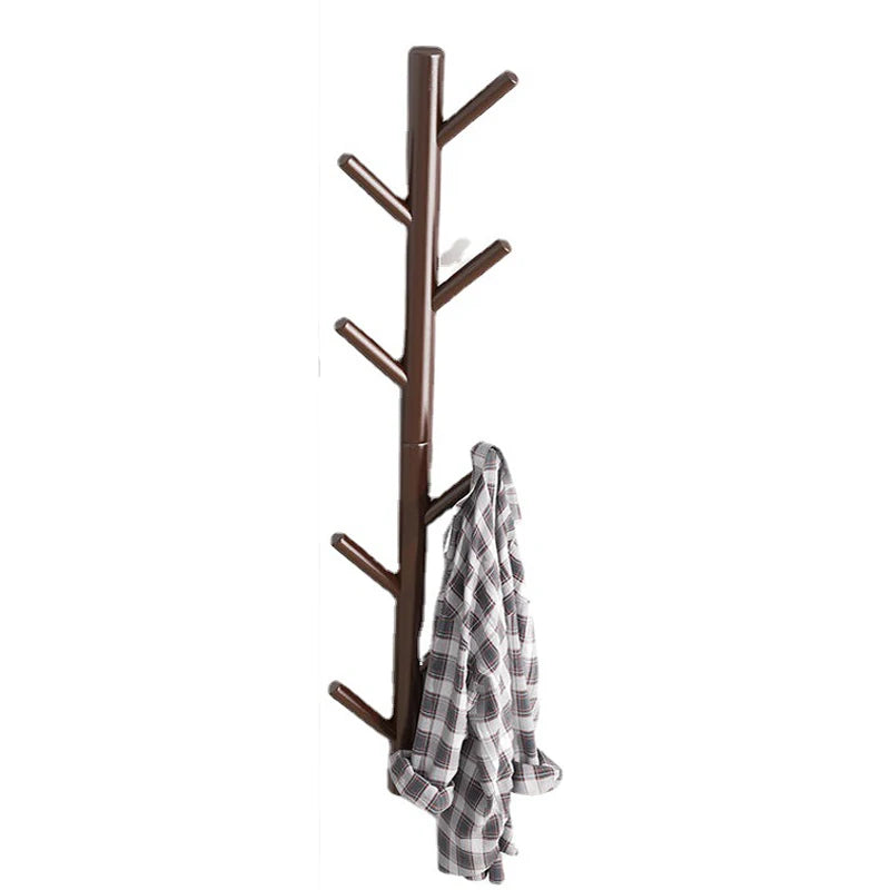 Porte manteau mural en bois clair branche d'arbre