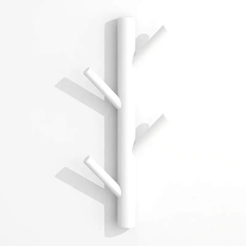 Porte manteau mural en bois clair branche d'arbre