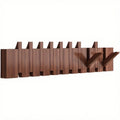 Porte manteau mural en bois design piano