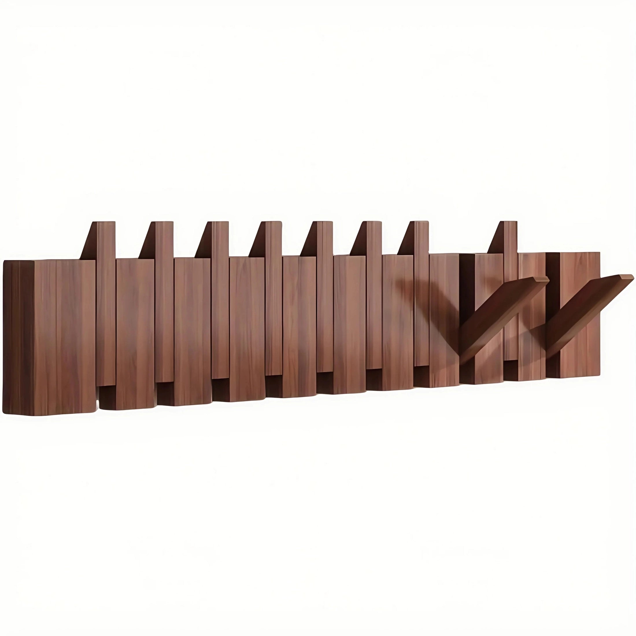 Porte manteau mural en bois design piano