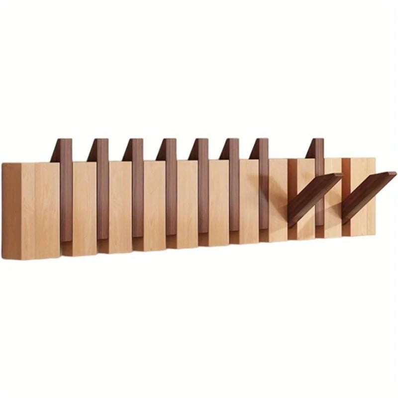 Porte manteau mural en bois design piano