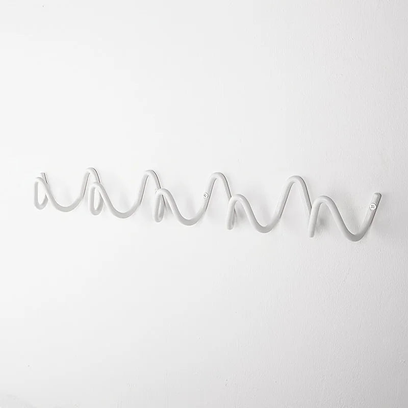 Porte manteau mural original zig zag noir ou blanc