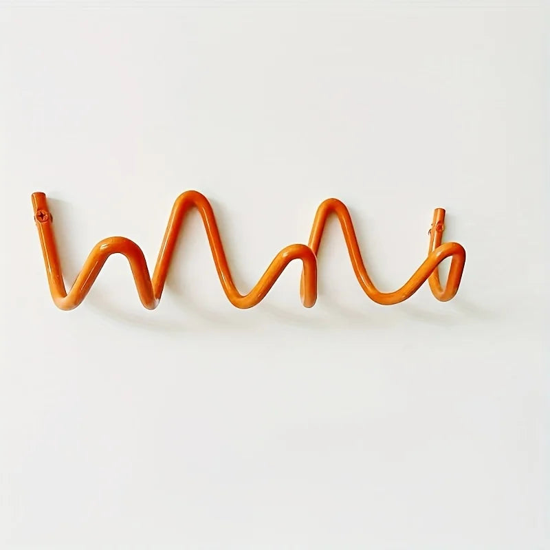 Porte manteau mural original zig zag noir ou blanc