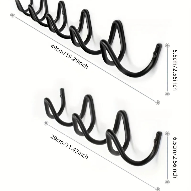 Porte manteau mural original zig zag noir ou blanc