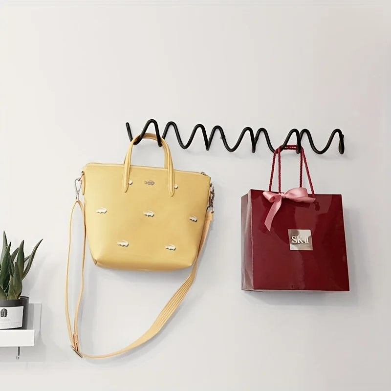 Porte manteau mural original zig zag noir ou blanc