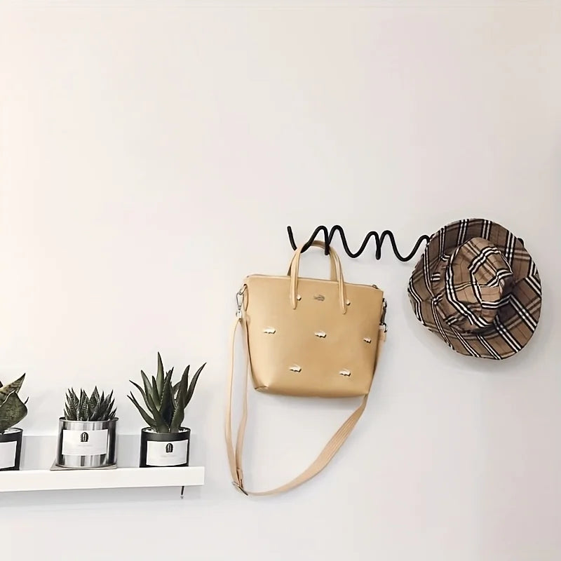 Porte manteau mural original zig zag noir ou blanc