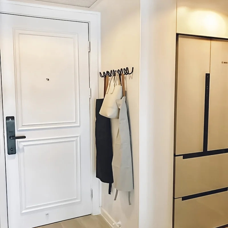 Porte manteau mural original zig zag noir ou blanc