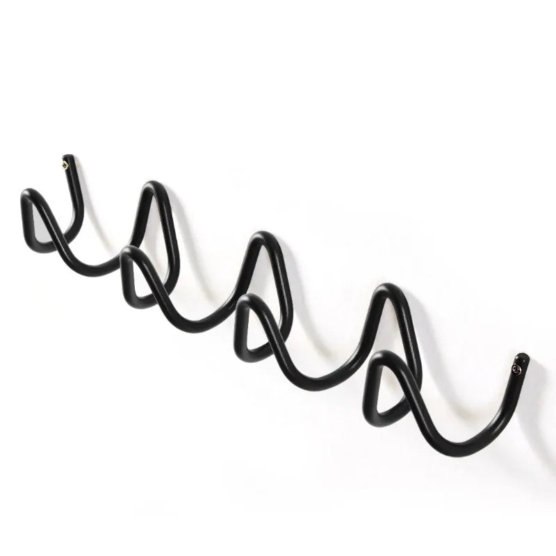 Porte manteau mural original zig zag silver